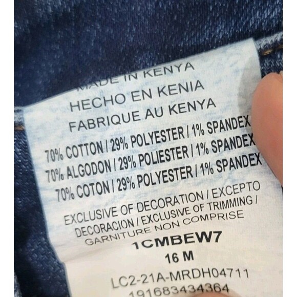 LEE Jeans Womens 16 Blue Denim Bootcut Regular Fit Mid Rise Dark Wash - Picture 4 of 4